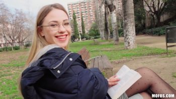 Blonde Nerd Loves Public Fucking